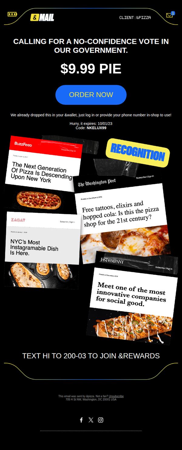 8. &pizza: &pizza: Calling for a no-confidence vote in our government.