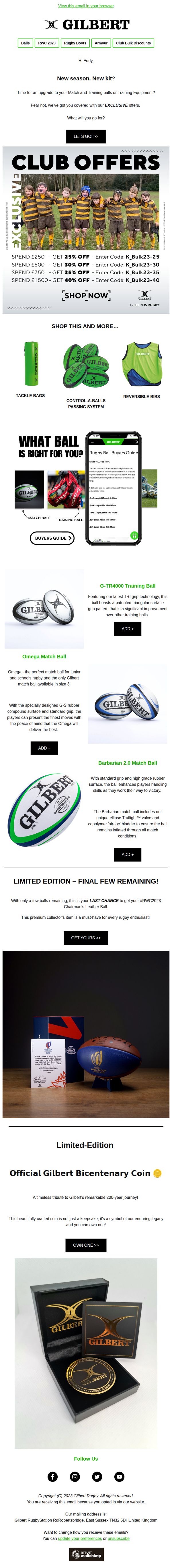 Gilbert Rugby
