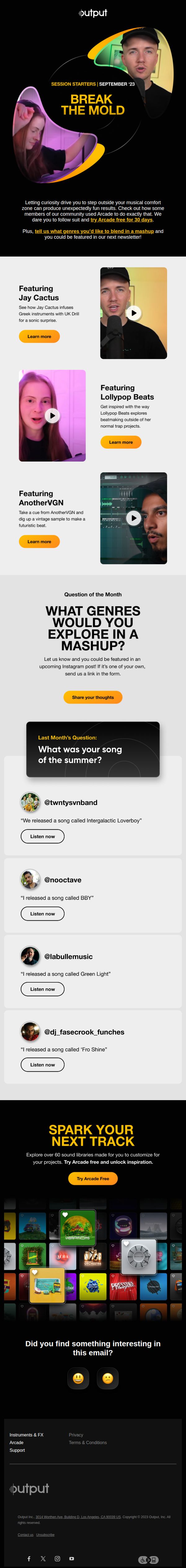 10. Output: Infuse your projects with something new