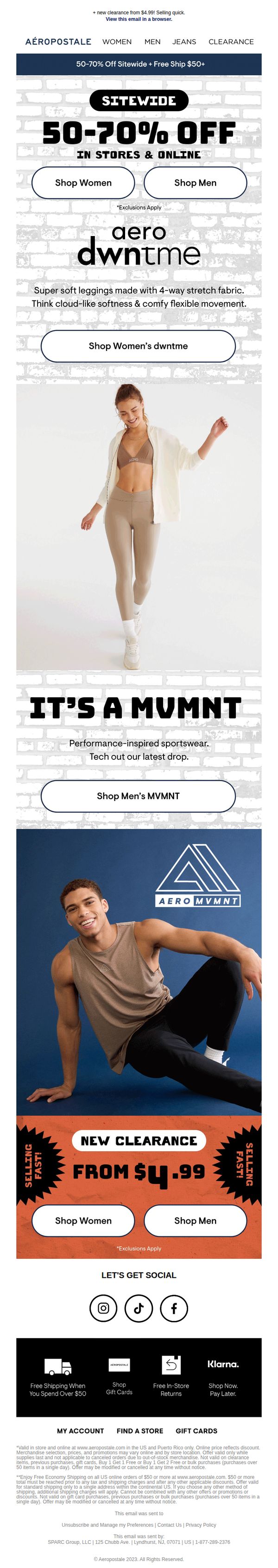 8. Aeropostale: Ready, Set, Shop 50-70% Off Sitewide ️🙌