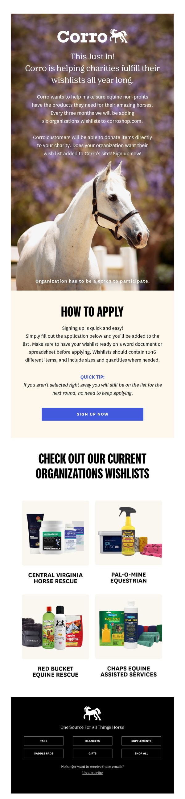 7. Corro is Helping Charities Fulfill Their Wish Lists