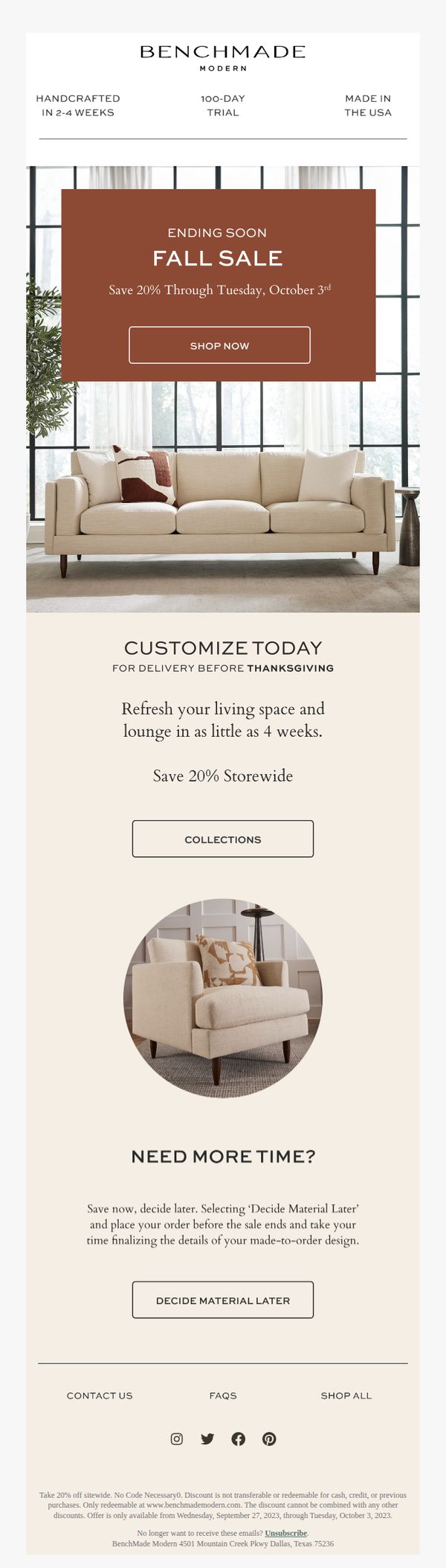 6. Fall Into Something More Comfortable | 20% Off Ends Soon