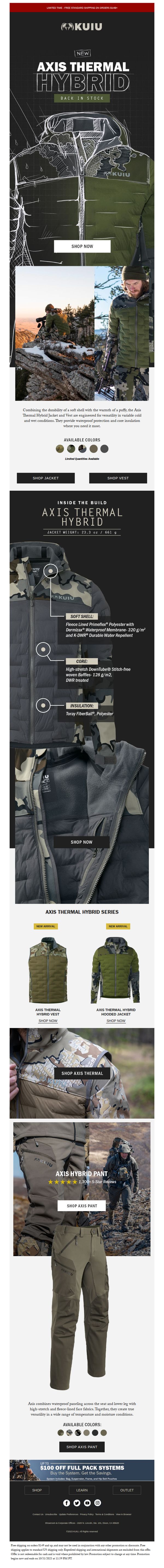 6. New Axis Thermal Hybrid Back In Stock