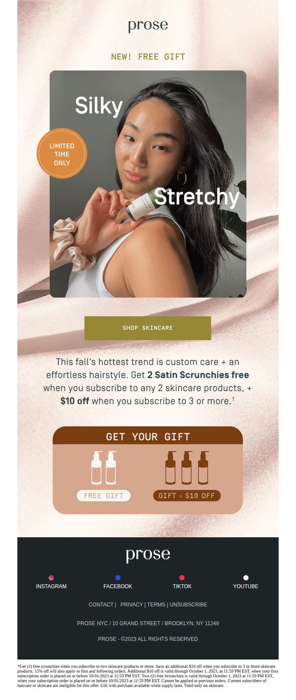7. A free gift for a stylish fall ($25 value!)