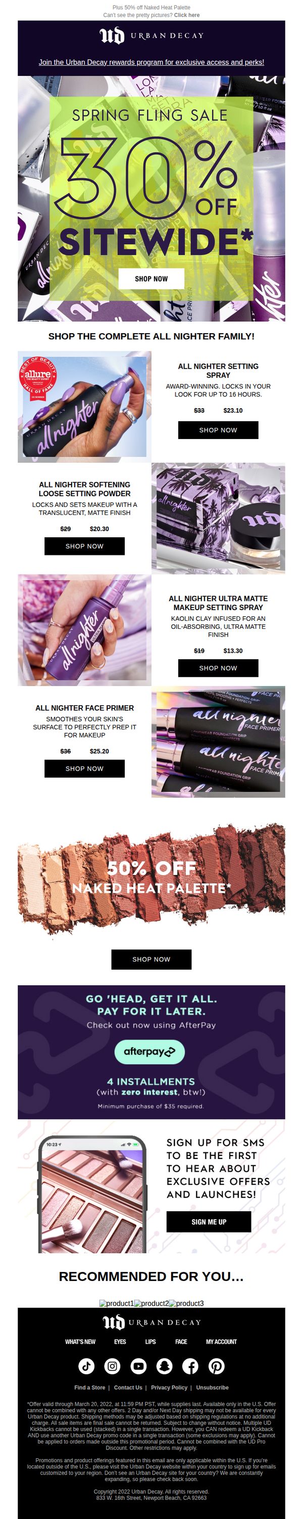 9. Have a fling this Spring 😉 take 30% OFF Sitewide