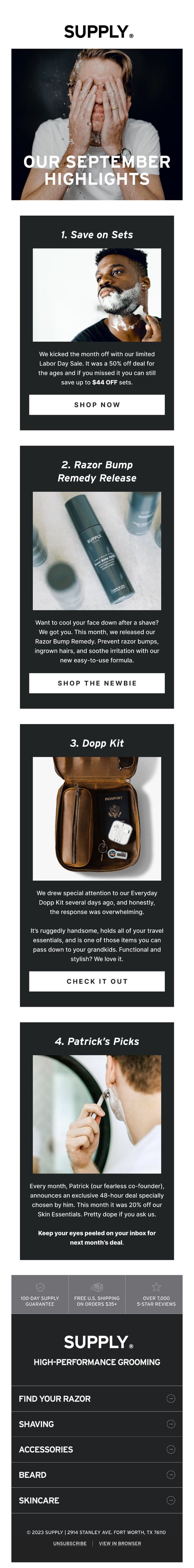 8. Supply: Your Monthly Edit
