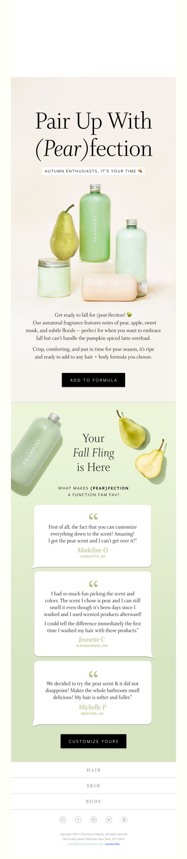 6. Fall into (pear)fection 🍐🍂