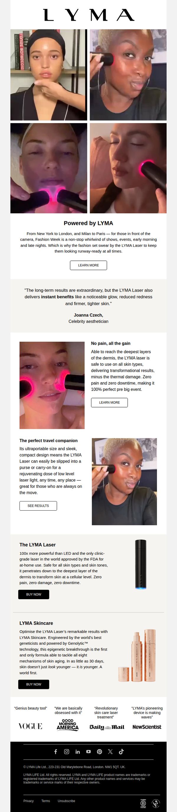 6. LYMA: Want to know what Fashion Week's secret weapon is?