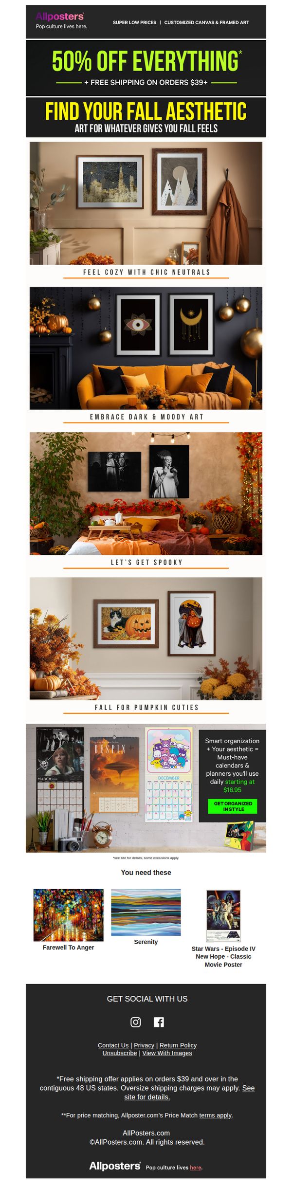 6. AllPosters: What's your fall aesthetic?