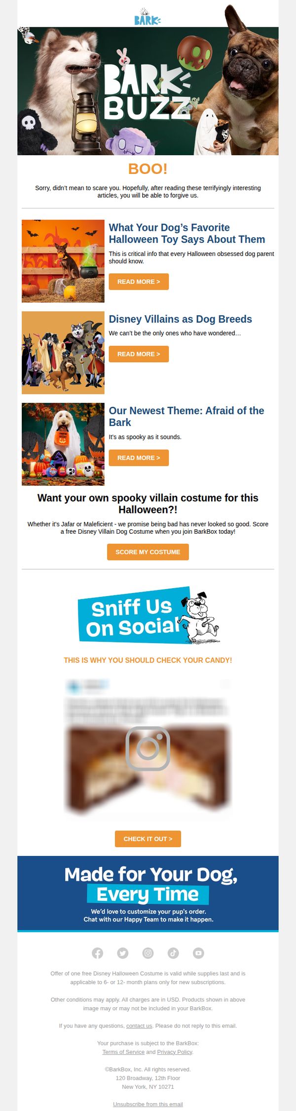 10. We're scared...
