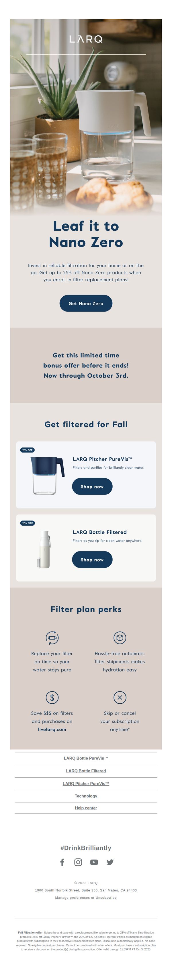 7. LARQ: FALL FLASH SALE 🍂