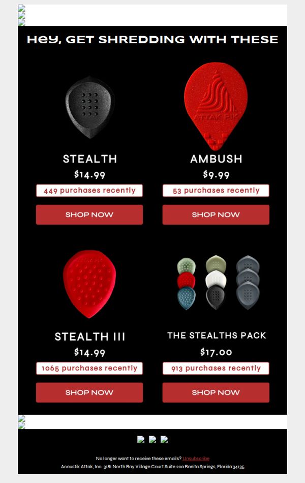 8. Acoustik Attak: 🚨Final hours: 25% OFF on ALL Picks - Don't Miss Out!