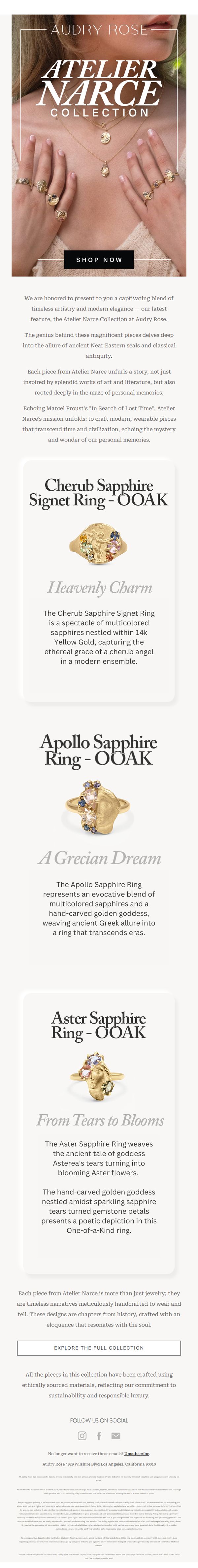 7. Audry Rose: The Atelier Narce Collection
