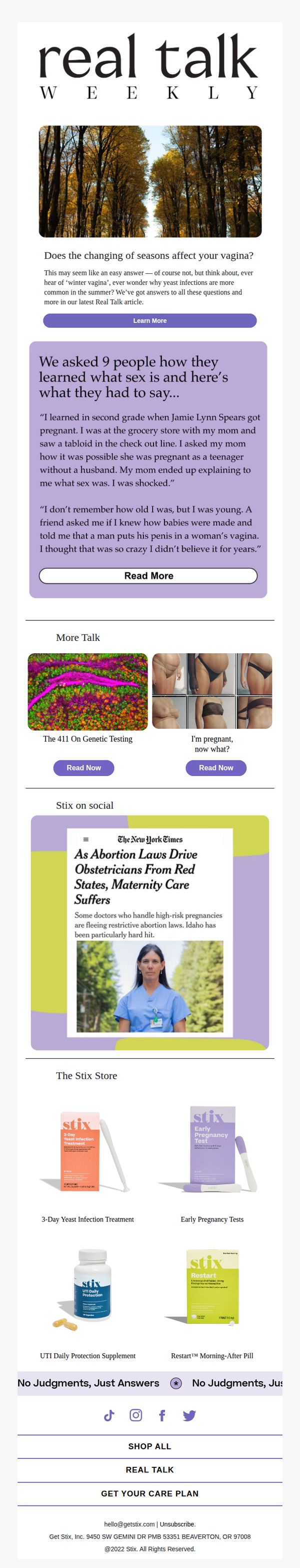 6. Is your vagina changing with the weather?