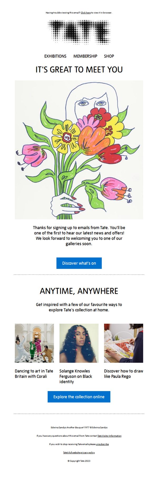 6. Tate: 💌 Art in your inbox 