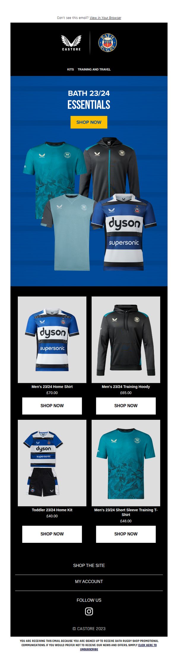 7. The Bath Rugby Essentials Collection