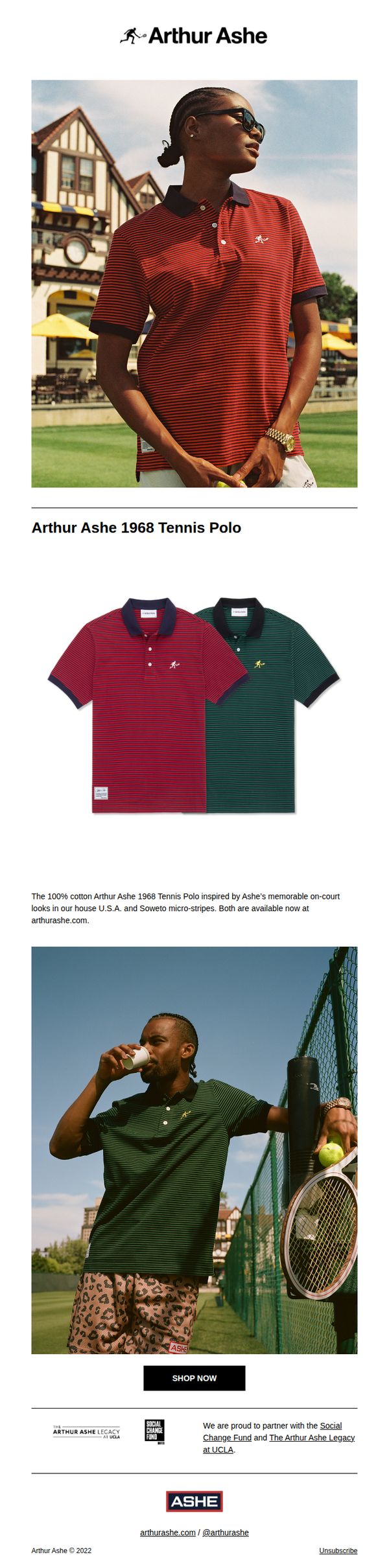 7. Sale Highlight: Arthur Ashe 1968 Tennis Polo