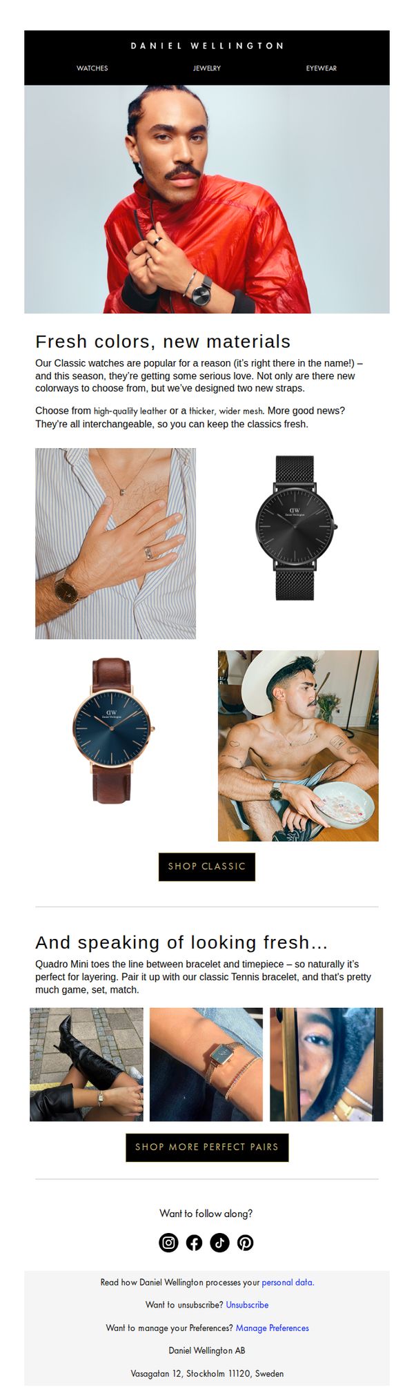 6. Classic watches with a new new new look.