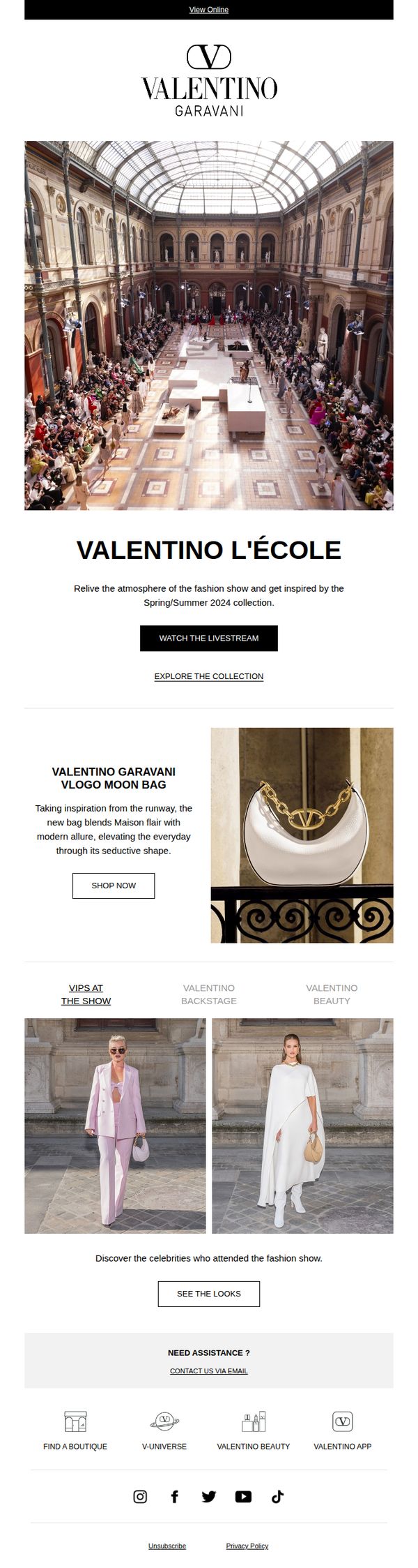 6. Valentino - UK: Experience Valentino L'École fashion show