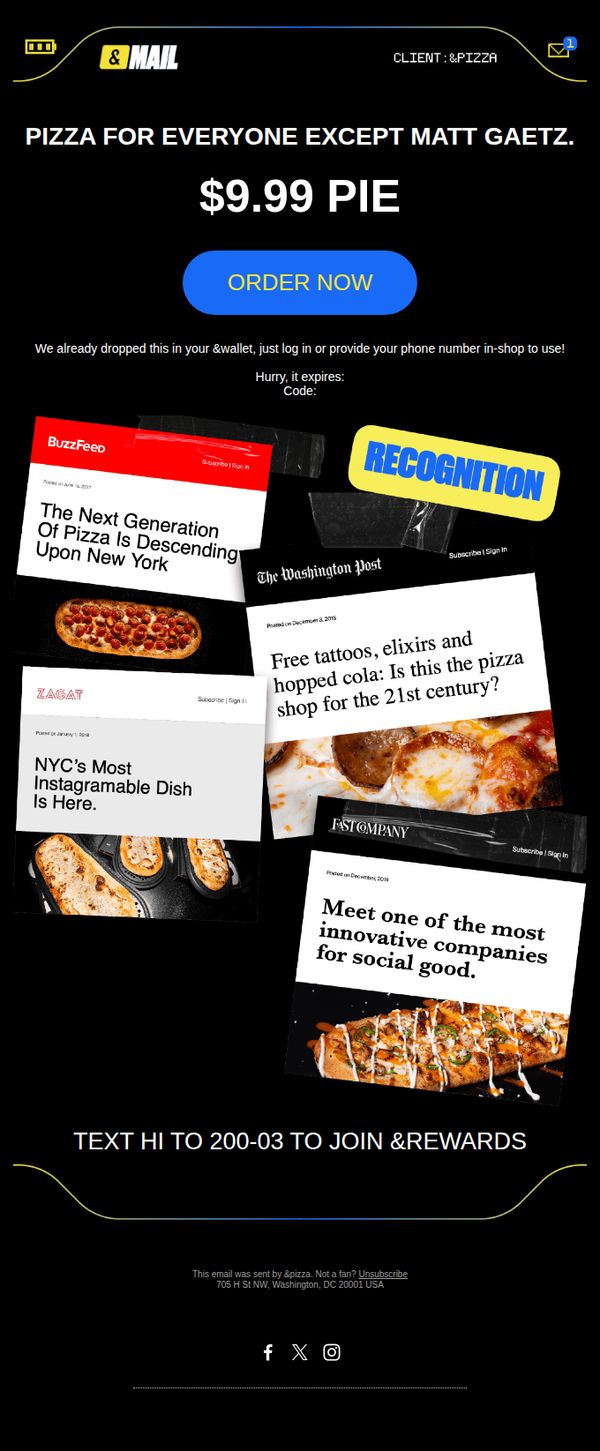 6. &pizza: &pizza: Pizza for everyone except Matt Gaetz.