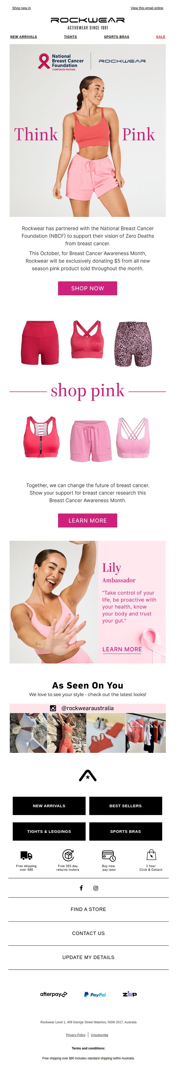 7. Rockwear: Think Pink 💗