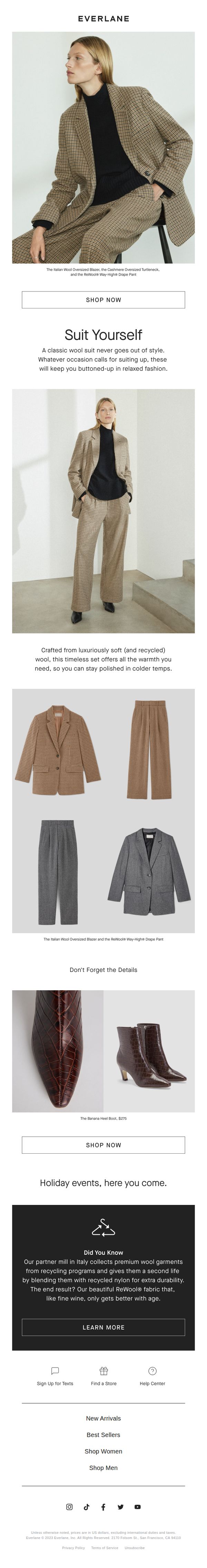9. Suit Up In ReWool®