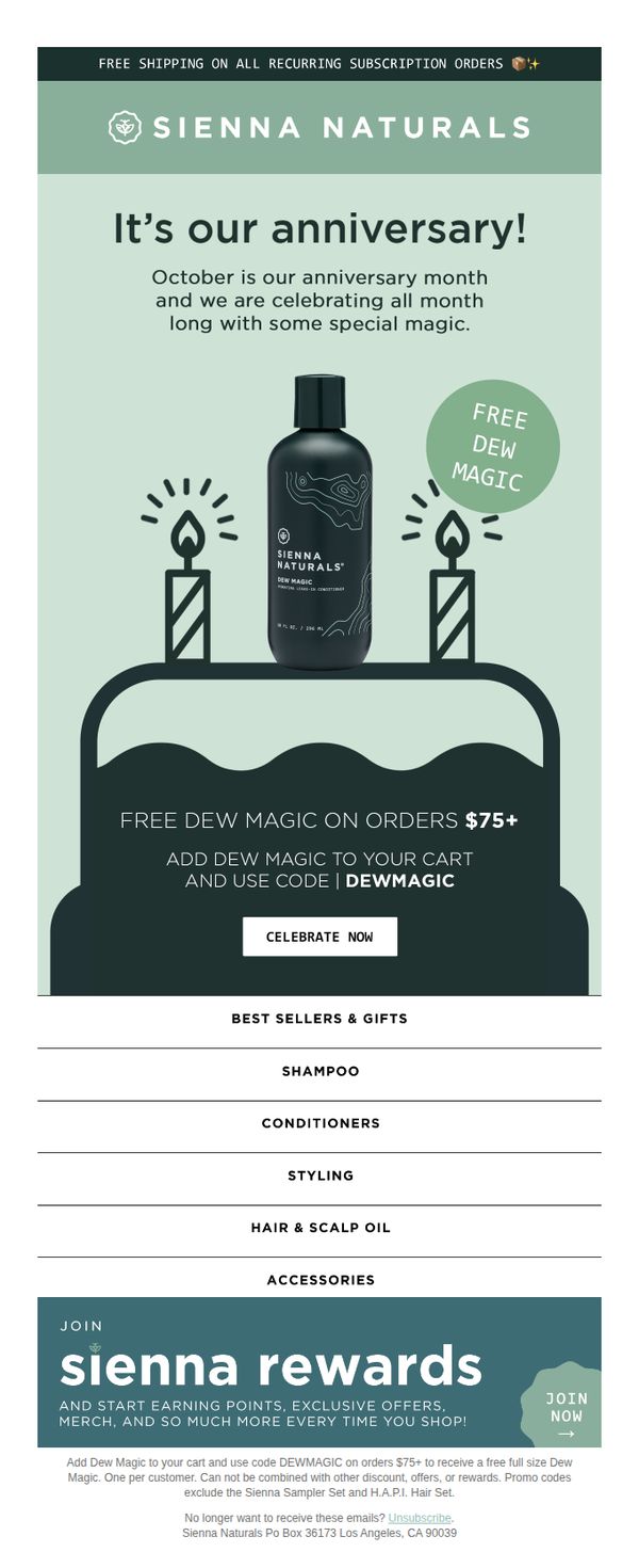 8. Let's celebrate with a FREE full size Dew Magic!