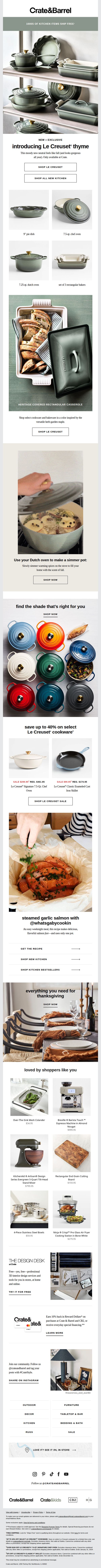 6. LAUNCHING NOW | This exclusive Le Creuset color is a *mood*