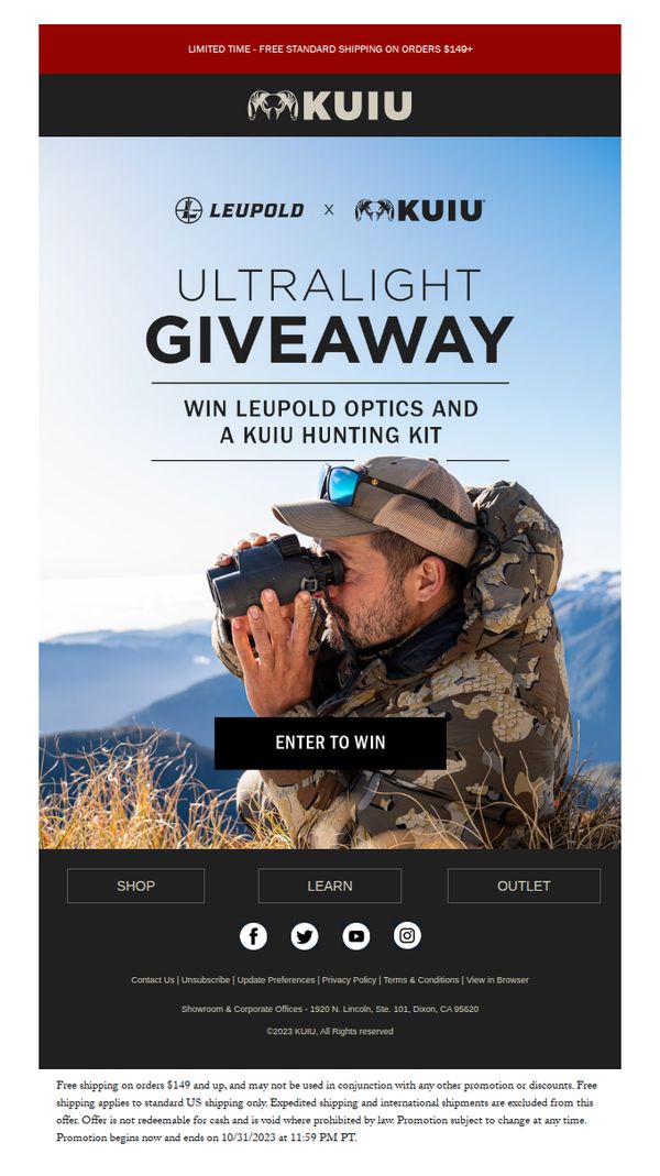 9. Kuiu: KUIU x Leupold Giveaway Starts Now!