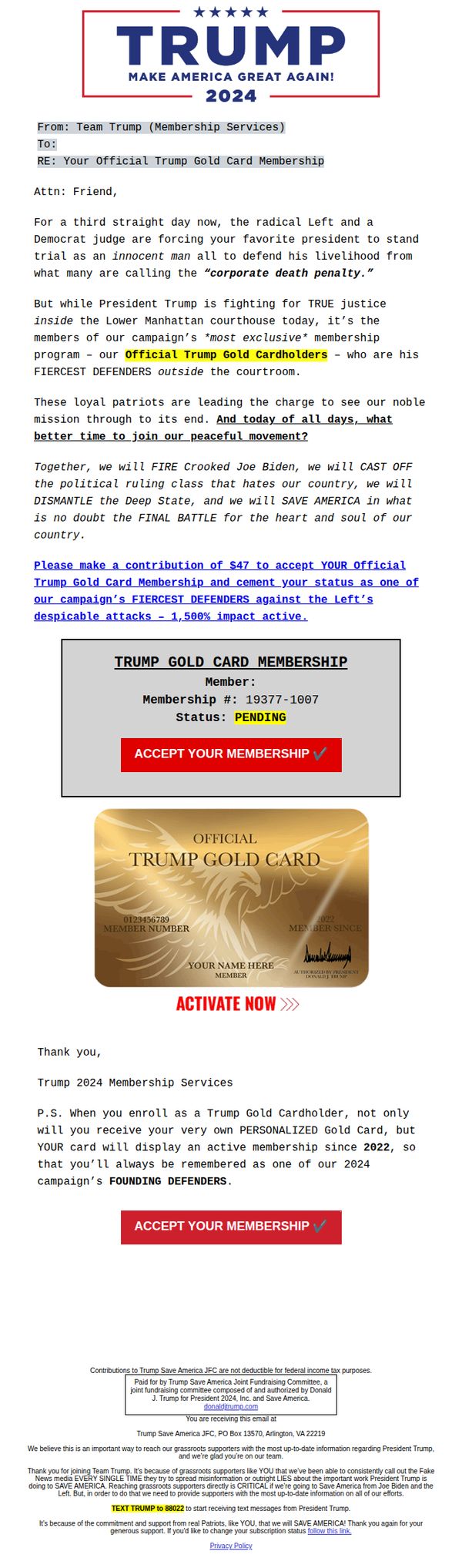 9. RE: Your Membership