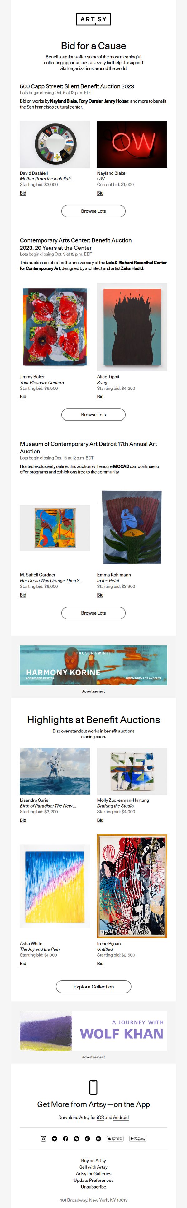 7. Bid to benefit great causes