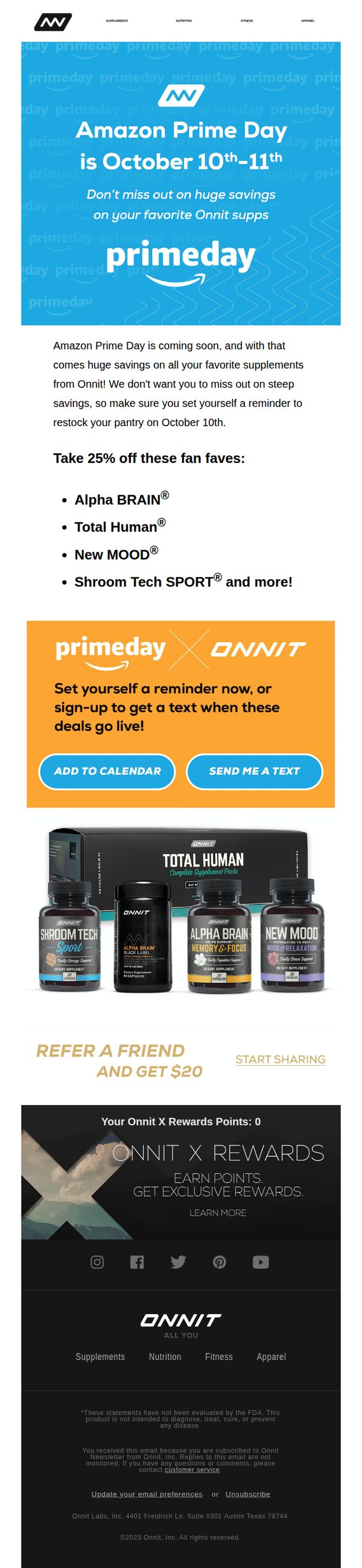 10. Mark Your Calendars! Prime Day is October 10th-11th