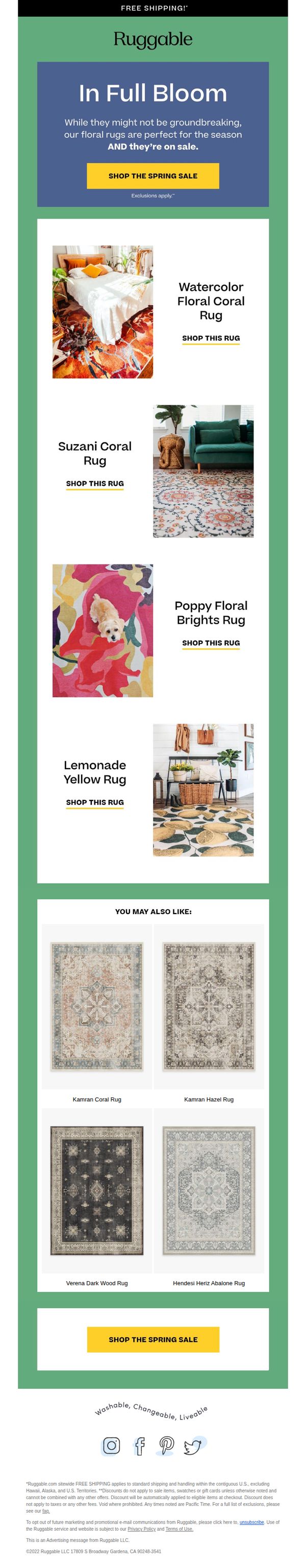 7. Spring Florals on Sale!