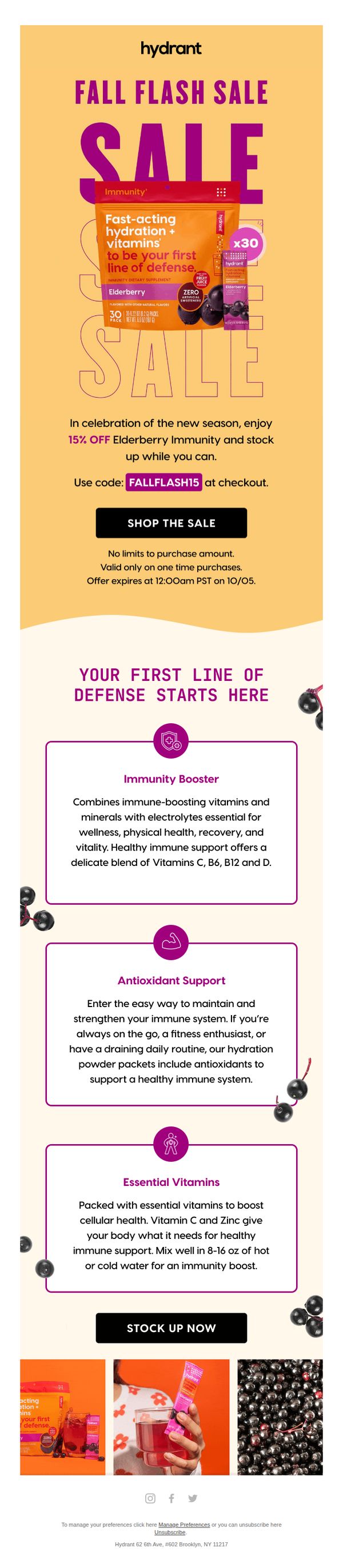 7. Hydrant: ⚡🍂FLASH SALE: 15% OFF Elderberry Immunity