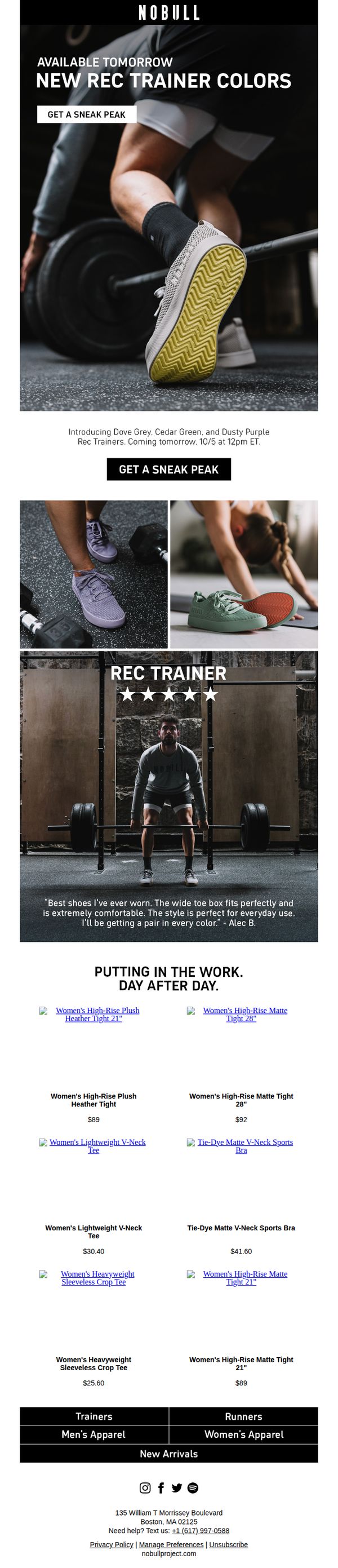8. NEW colors of the Rec Trainer.