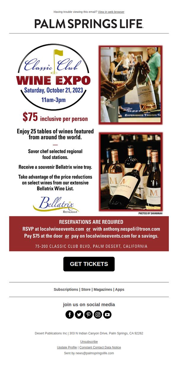 7. The Wine Expo has Arrived 🍷