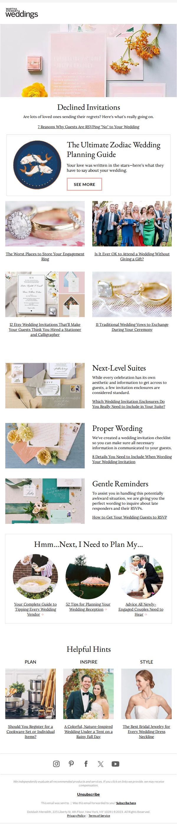 8. 7 Reasons Why Guests Are RSVPing "No" to Your Wedding