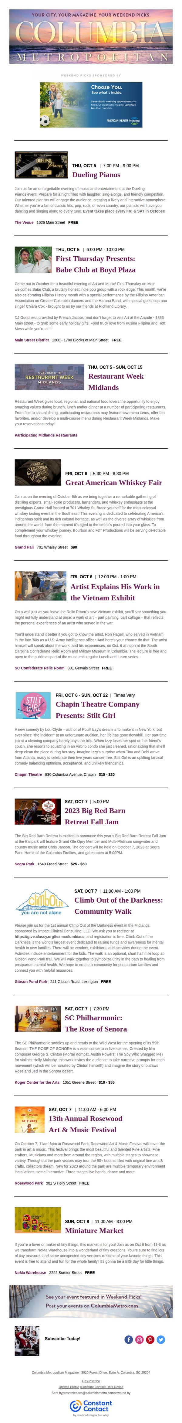 Columbia Metropolitan Magazine