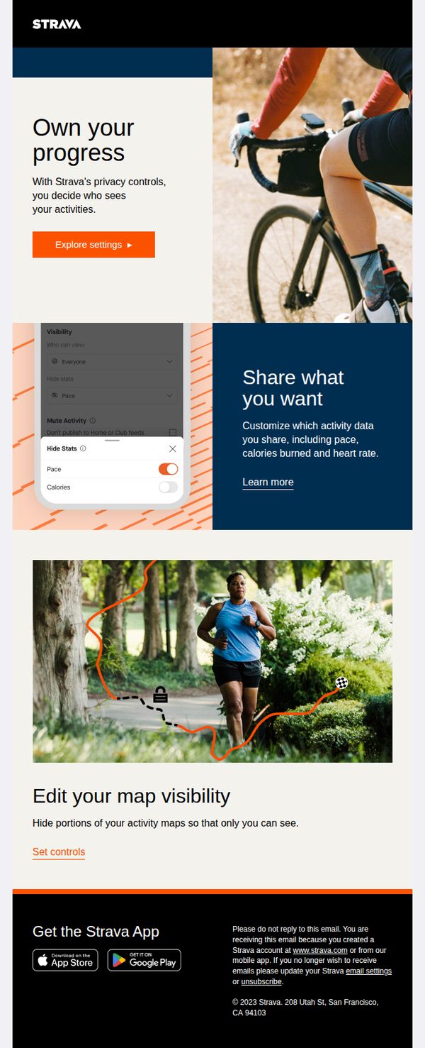 10. Control what others see on Strava