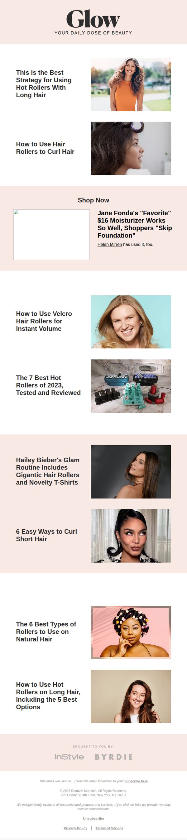 10. Real Simple: The best way to use hot rollers with long hair
