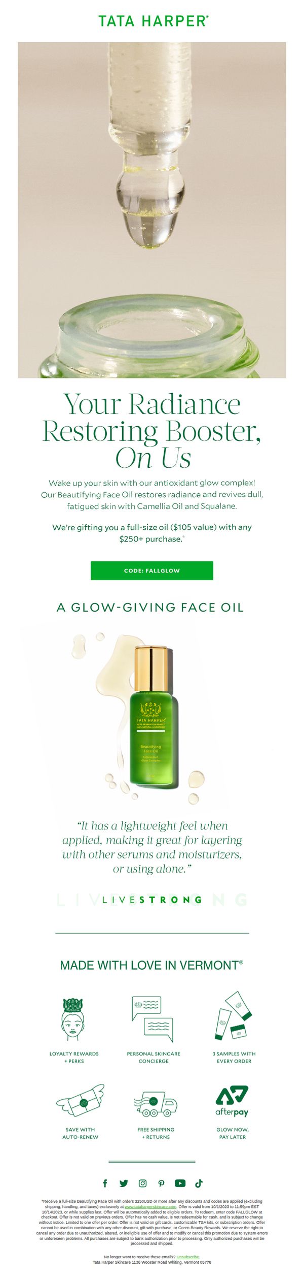 8. A Full-Size Beautifying Face Oil, On Us!