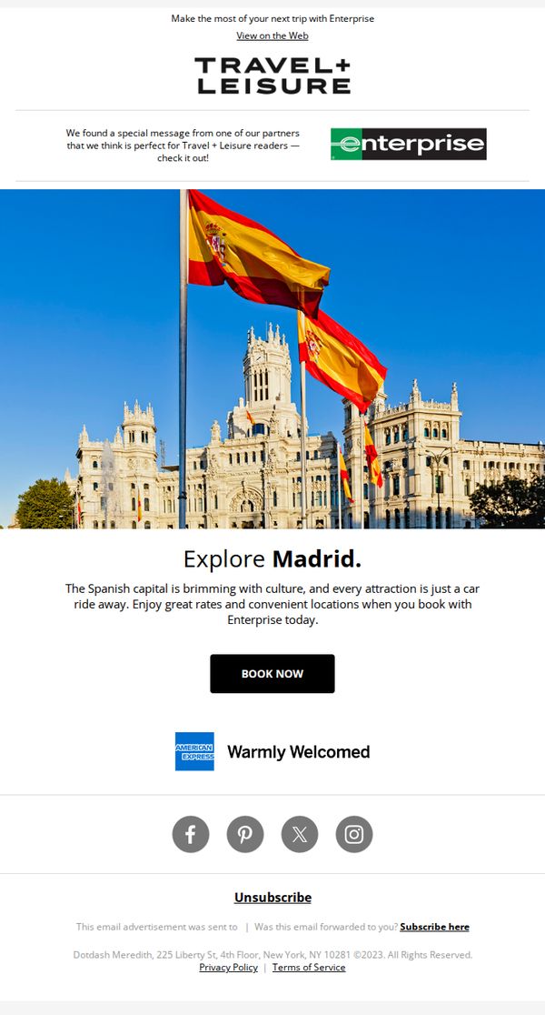 7. Explore Madrid With Enterprise